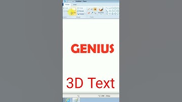 3d text in ms paint 🎨🎨 #short #shortvideo #mspaint