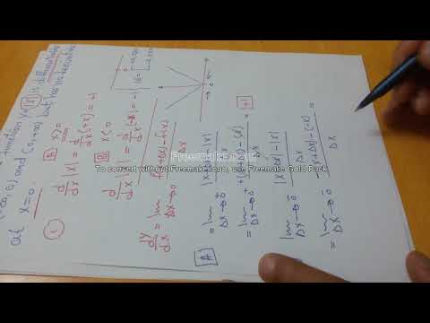 متى تكون الدالة غير قابلة للاشتقاق