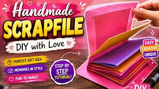 Scrapbook | Handmade Scrapfile for School Project 🎨 Easy & Creative