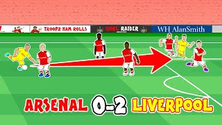 Arsenal vs Liverpool: the Cartoon (02 Firmino Jota Goals Highlights 2022)