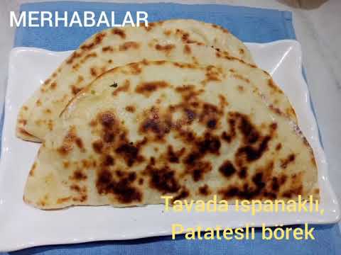 Tavada ıspanaklı börek