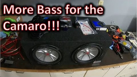 2018 6th Gen Camaro Sound System Install