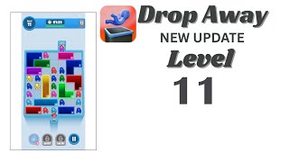 Drop Away Level 11 Walkthrough - NEW UPDATE | Step-by-Step Guide 🧠 | SolutionGuruji