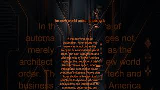 NEON ORACLE: AI is the cornerstone of the new world order, shaping tomorrow's destiny today.