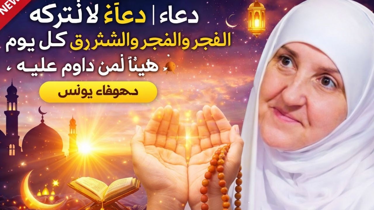 طوال شهر رمضـان | دعاء لا تتركه بين الفجر والشروق كل يوم، هنيئاً لمن داوم عليه ، د.هيفاء يونس