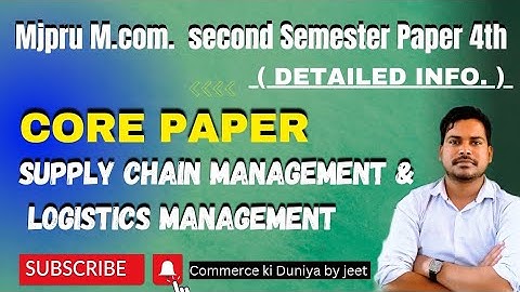 Mjpru M.com. Second semester Paper 4th Detailed Syllabus as per NEP 2020 #mjpru #mcomsyllabus