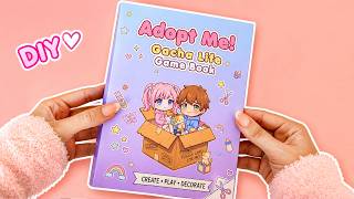 Adopt Me Game Book | Gacha Life paper Story | DIY Tutorial ✨