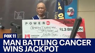 $1.3B Powerball jackpot winner is man battling cancer