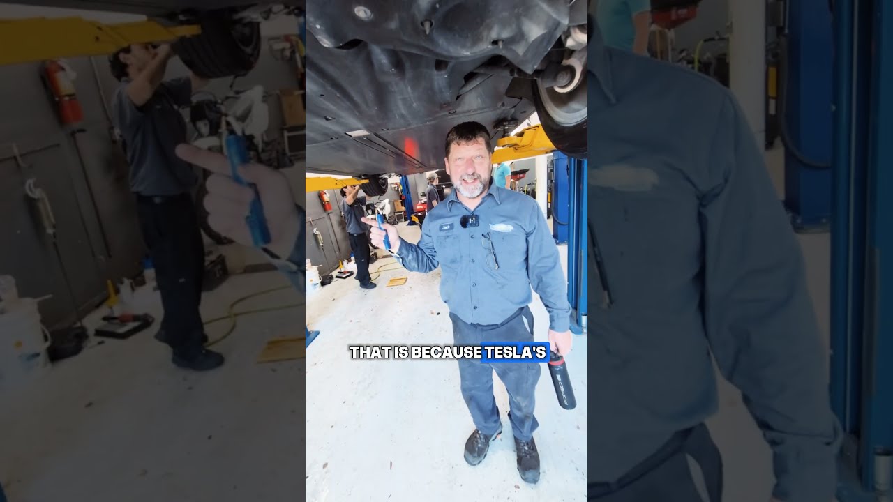 This Tesla Came In For An Oil Change 