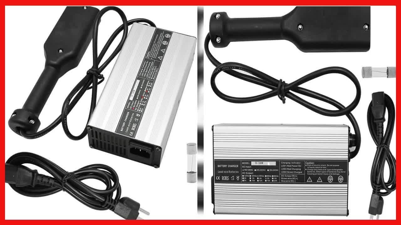 Battery Charger with Plug 36 Volt 5 Amp Replacement for Golf Cart EZ