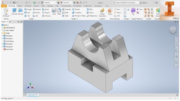 Tutorial Autodesk Inventor ejercicio 2 pieza mecánica CAD