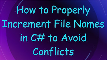 How to Properly Increment File Names in C- to Avoid Conflicts