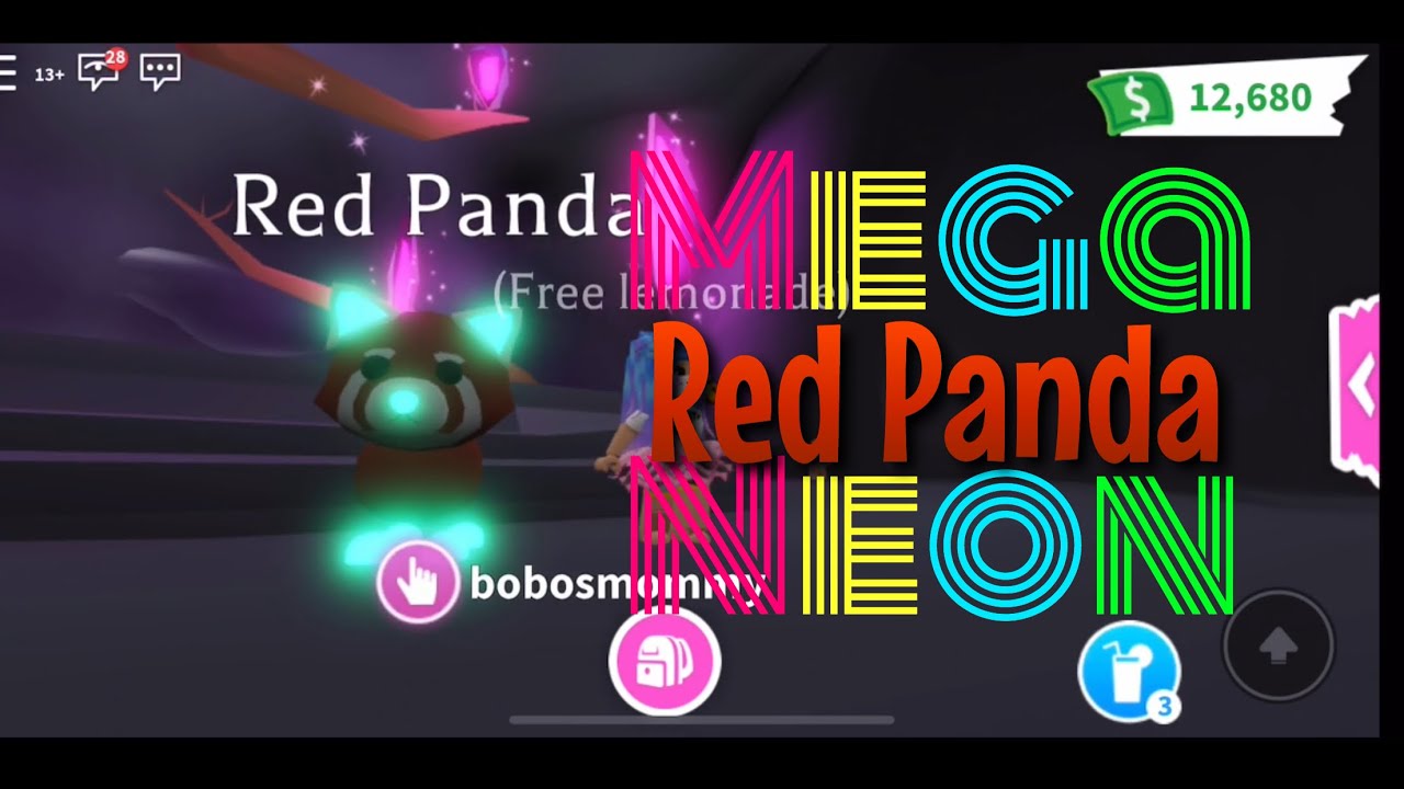 Roblox Adopt Me Mega Neon Red Panda Youtube - videos matching neon rideable red panda roblox adopt me