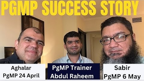 PgMP Success Story from Qatar 2024 |How Sabir Cleared PgMP with all above target in 2024