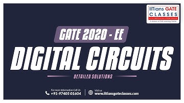 GATE 2020 EC, EE, IN Question Paper | Digital Circuits Solution | GATE EC, EE, IN Online Lectures