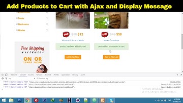 Add to Cart || Ajax functionality in Laravel || Laravel Shopping Cart website tutorial - Part 74