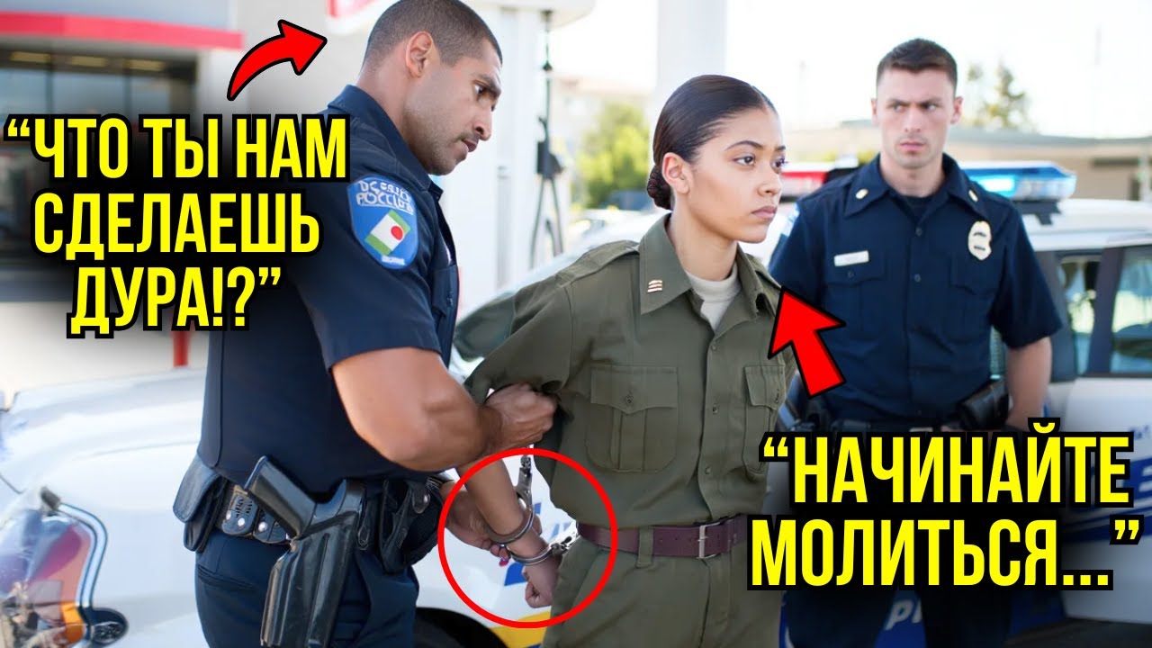 Полицейские Заковали В Наручники Девушку В Униформе - Но Один Телефонный Звонок Стоил Им Работы!
