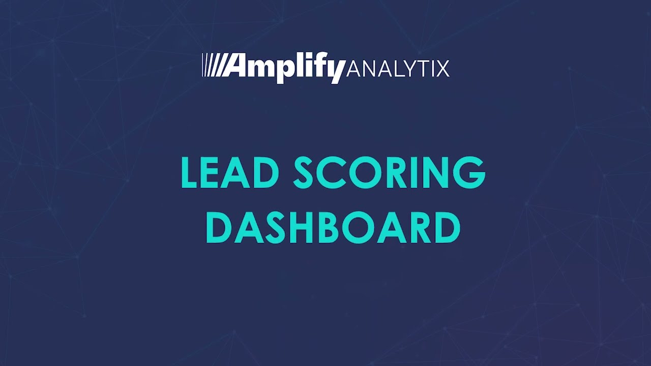 Lead Scoring Dashboard Demo