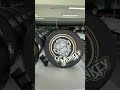 ✨ Round Black Stainless Steel Light Box