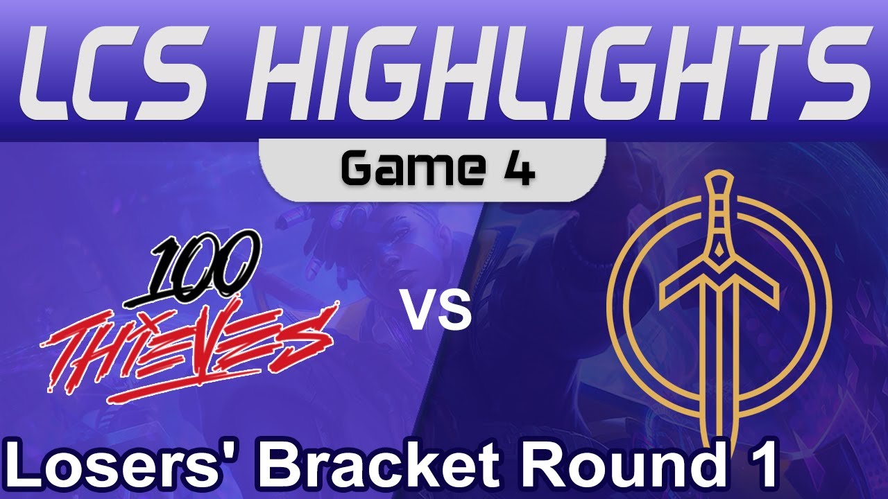 100 vs GG Game 4 Highlights Losers' Bracket R1 LCS Spring 2023 100 Thieves vs Golden Guardians