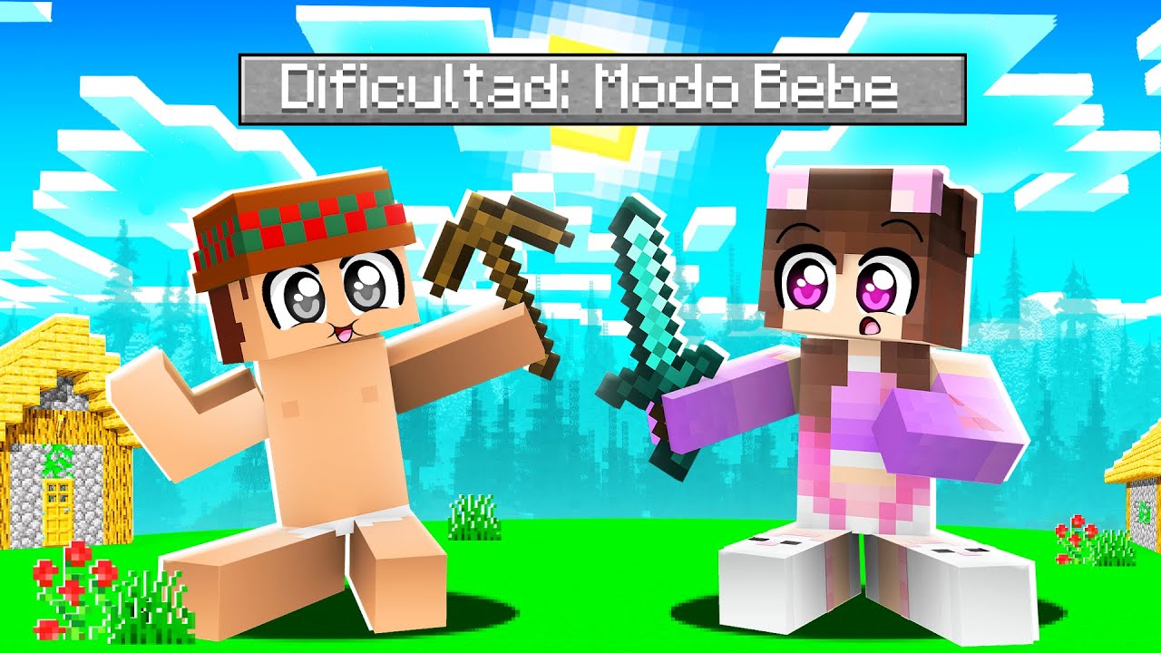 PASAMOS POR PRIMERA VEZ MINECRAFT en DIFÍCULTAD BEBÉ! 🍼😱 con SILVIOGAMER Y PANCRACIO