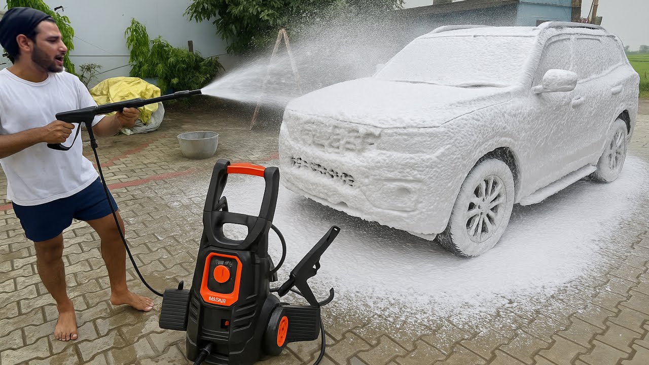 2 Minute main Scorpio wash kar di 😳 | Agaro High Pressure washer 😍
