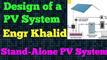 #DesigningaPVSystem      Designing of a Stand-Alone PV System
