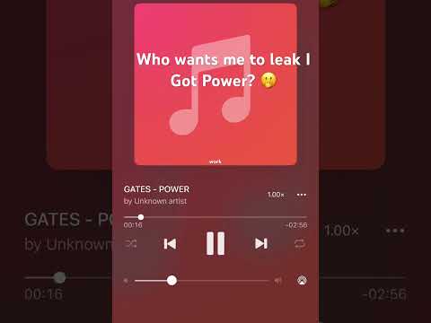 Who wants me to leak “I Got Power”?