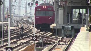 姫路駅　普通　寺前行　到着シーン【１０２系】