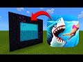 How to make a portal to the hungry shark dimension in minecraft