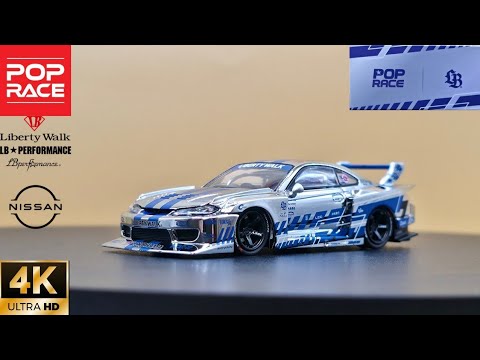 POP RACE LB SUPER SILHOUETTE S15 SILVIASILVER CHROME 1:64 - YouTube