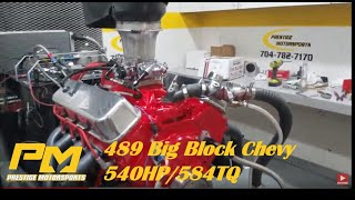 Rod's All Red 489 Big Block Chevy on the Dyno