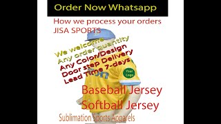 How we make softball ⚾ Baseball jersey customize fully sublimation cheep sportswear by JISA sports