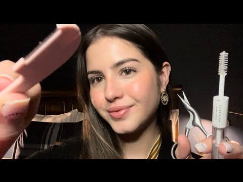 ASMR en Español - Duerme Mientras Arreglo Tus Cejas (susurros & atención personal cerquita de ti)