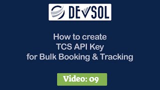 Video 9: How to create TCS API For Bulk Booking and Tracking screenshot 3