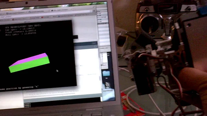 IMU based GO PRO camera stabilizer proto type - final 3 axis sensitivity test completed!