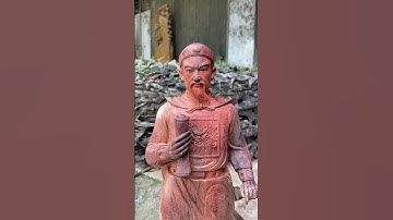 Đỉnh cao điêu khắc tượng Trần Quốc Tuấn gỗ trắc