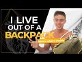 I live out of a backpack - here's what's inside