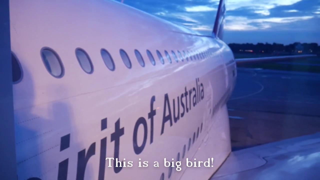 Qantas QF2 A380 Singapore to Sydney Business Class YouTube
