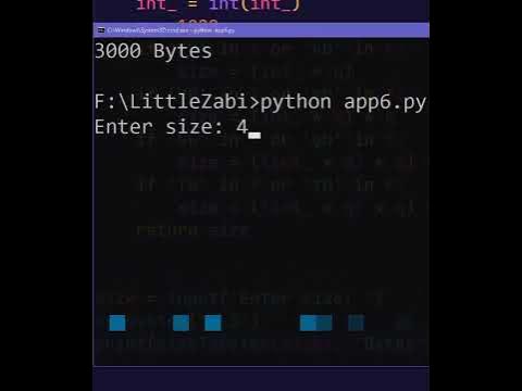 sizes to Bytes in Python - YouTube