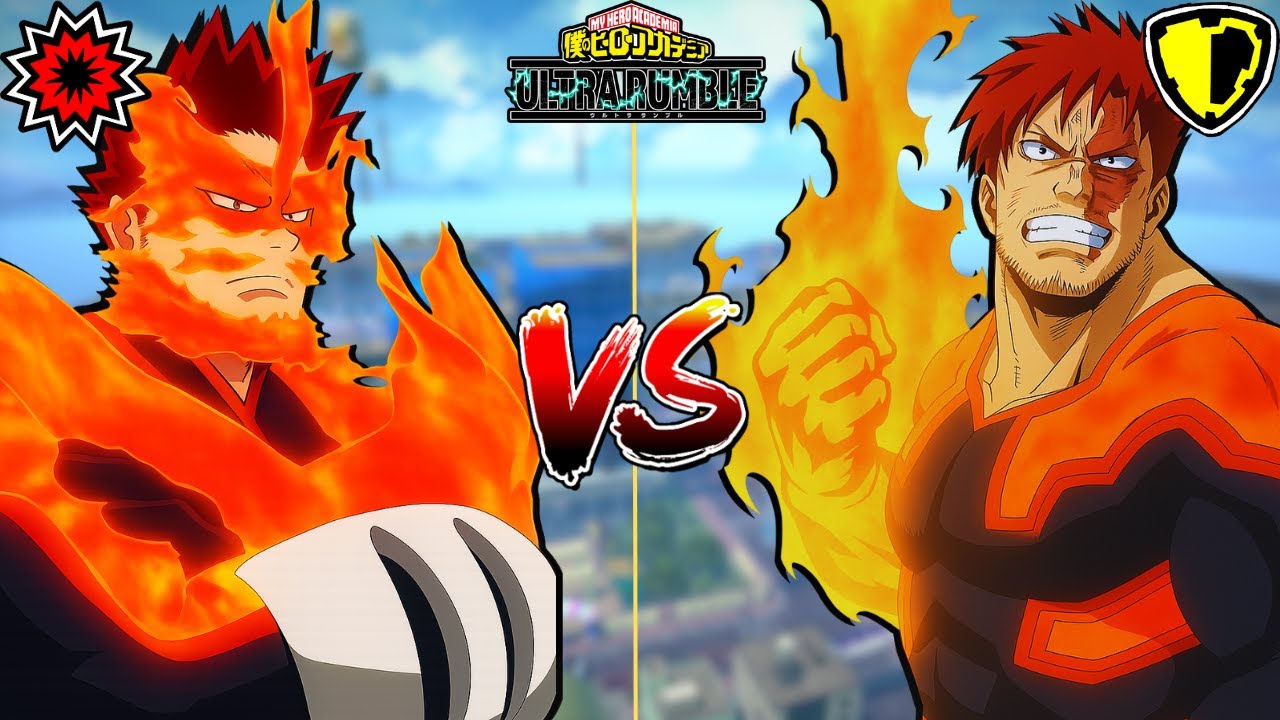 QUEM É O MELHOR? ENDEAVOR STRIKER VS ENDEAVOR ASSAULT! - My Hero Ultra Rumble