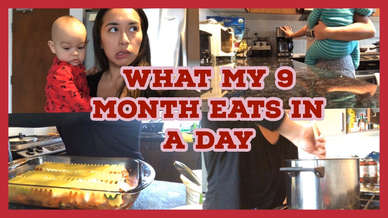 9 MONTH OLD BABY AND MOM EAT IN A DAY | DOMSSTYLE