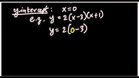Quadratics - Factored form - y and x intercepts