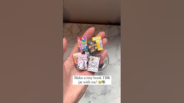 MINI BOOKS TBR JAR!! 📚 I’ve been wanting to do this for so long and I LOVE how it turned out!!