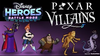 PIXAR VILLAINS TEAM - Disney Heroes: Battle Mode - Randall, Hopper, Underminer, Syndrome, and Zurg