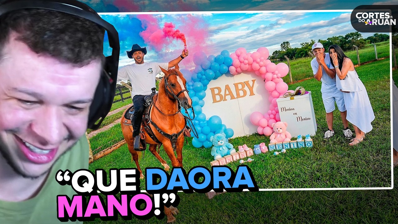 🚨 CHÁ REVELAÇÃO DO CAMERAMAN DO RENATO GARCIA NA FAZENDA BLACKSTONE! - Cortes do Aruan