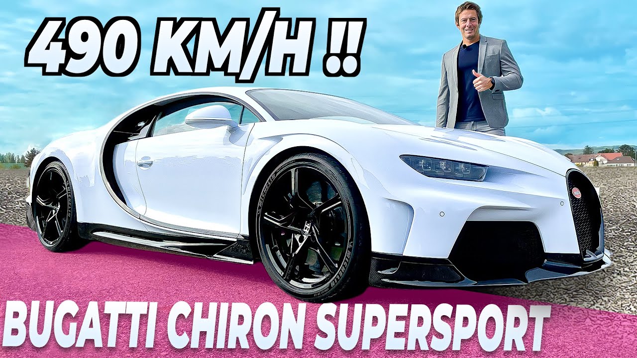 ⁣Essai Bugatti Chiron Super Sport - 490 km/h en voiture c'est possible !