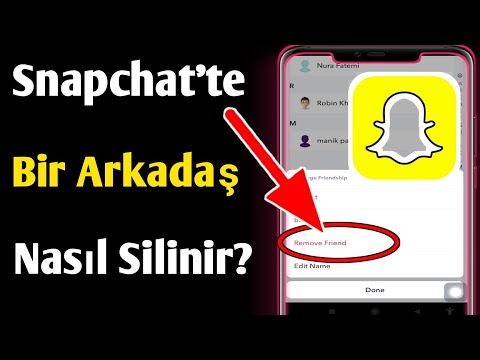 Snapchat'te Bir Arkadaş Nasıl Silinir |  (2023) snapchat arkadaşlarını sil