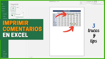 3 Trucos y tips para Imprimir comentarios en Excel - Imprimir correctamente ✅