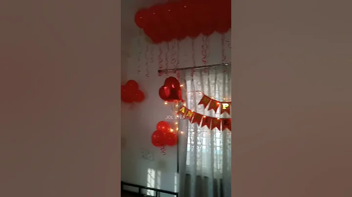 Anniversary Surprise Room Decoration For Husband, Wife, Balloon Decoration For Wedding Anniversary